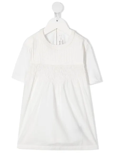 Bonpoint pleat-detail jersey dress