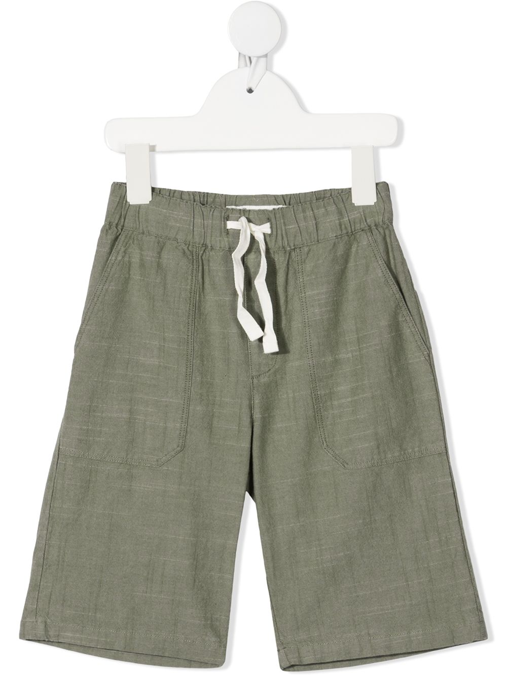 Bonpoint Teen Knee-length Cotton Shorts In Green