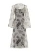 Image 2 of Fendi floral print sheer wrap dress