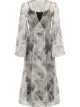 Image 1 of Fendi floral print sheer wrap dress