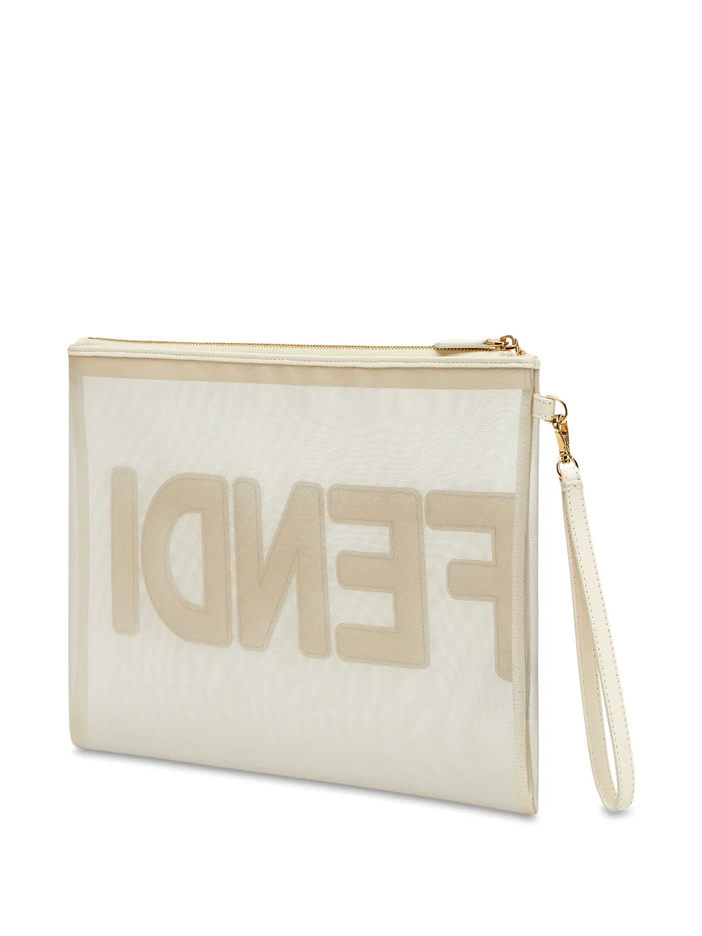 Image 2 of Fendi leather sheer pouch bag