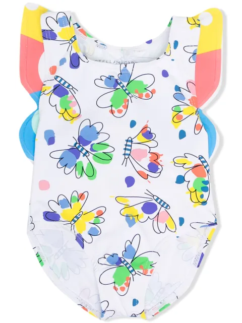 Stella McCartney Kids Badeanzug mit Schmetterling-Print