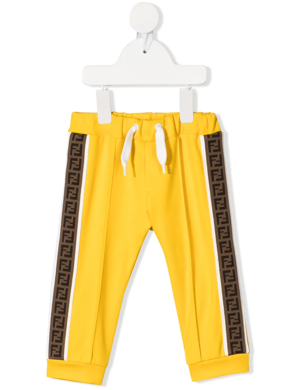 Fendi Kids спортивные брюки с логотипом