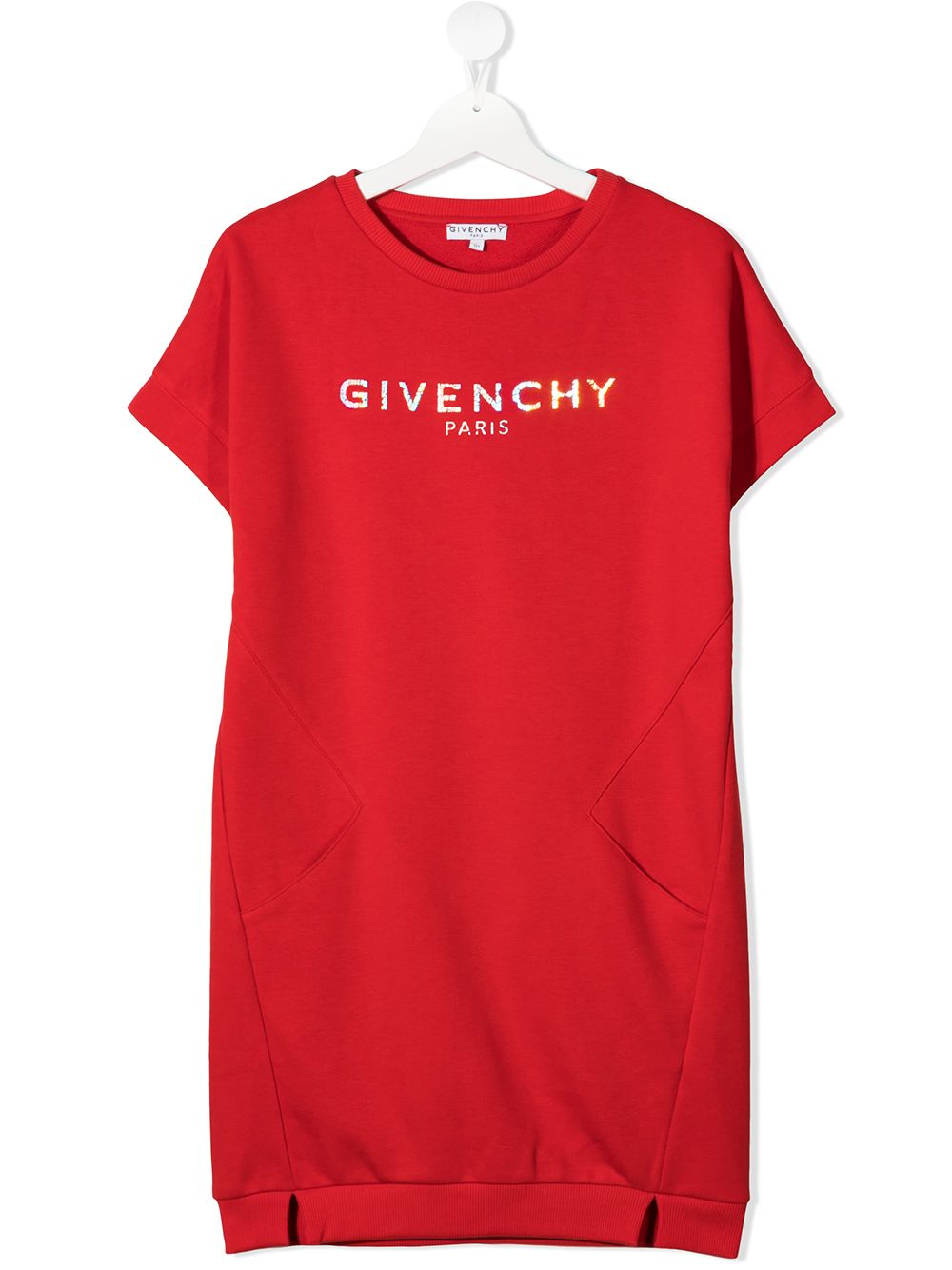 фото Givenchy kids удлиненная футболка с логотипом