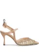 Image 1 of Fendi crystal-embellished slingback pumps