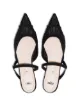 Fendi pointed mesh flat pumps