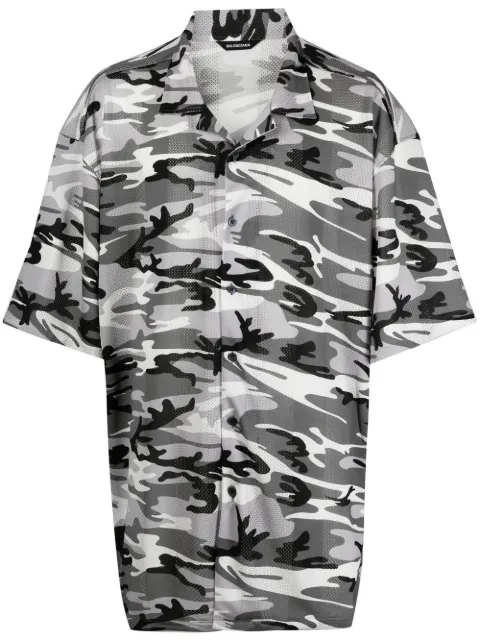Balenciaga camouflage-print shirt