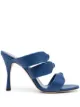 Image 1 of Manolo Blahnik Gyrica 105mm leather mules