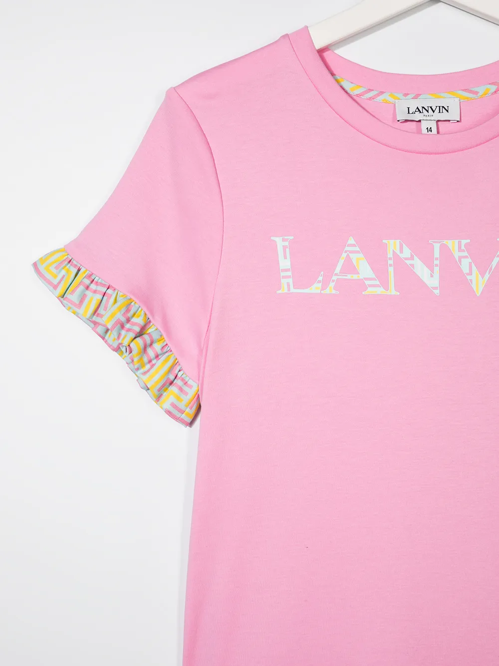 фото Lanvin enfant платье-футболка с логотипом