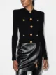 Imagem 2 de Balmain Cardigan cropped com ombros estruturados