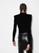 Balmain Cardigan cropped com ombros estruturados