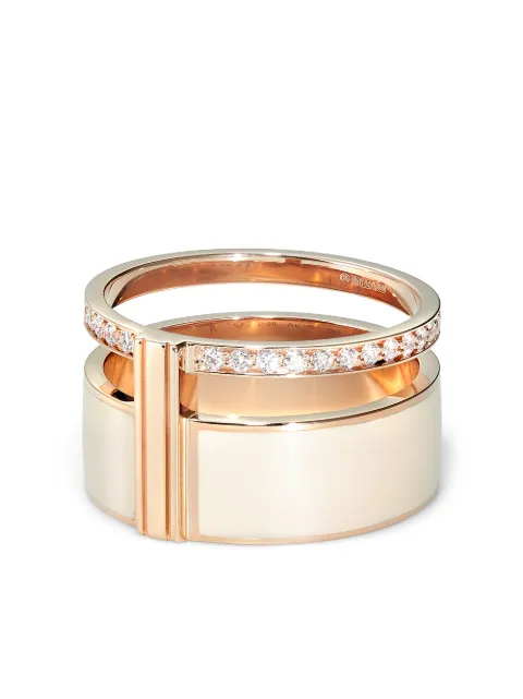 Repossi 18K 로즈 골드 다이아몬드 링