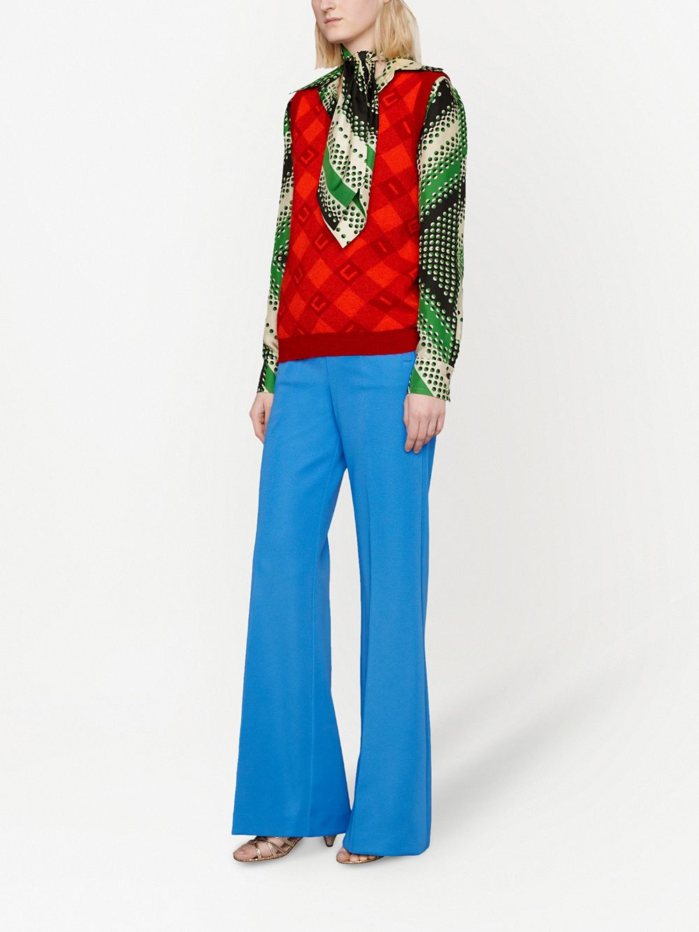 Gucci logo-embroidered Flared Track Pants - Farfetch