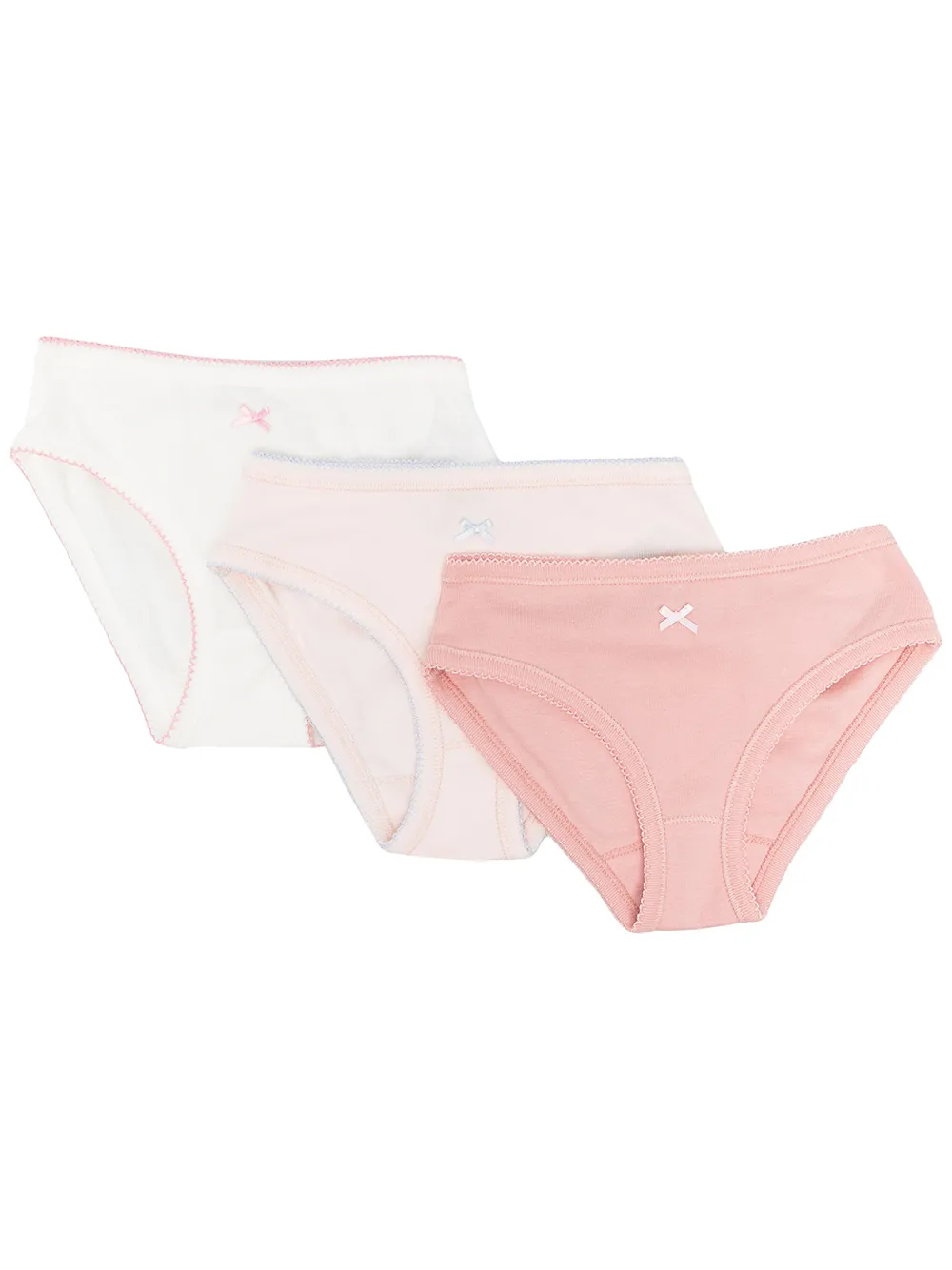 Image 1 of Bonpoint pack of 3 bow briefs