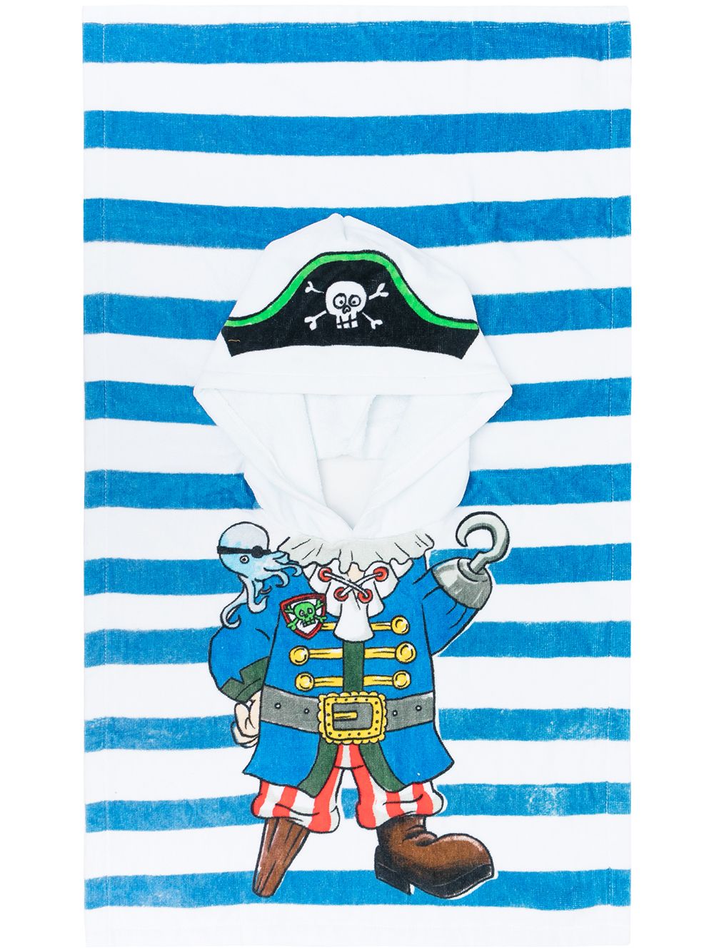 Shop Stella Mccartney Pirate Striped Towel In Blue