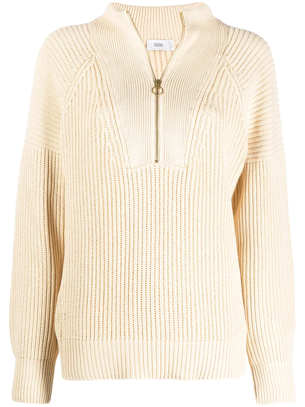 Closed джемпер в рубчик с воротником на молнии 9261₽