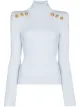 Imagem 1 de Balmain Suéter gola alta com aplicação de botões