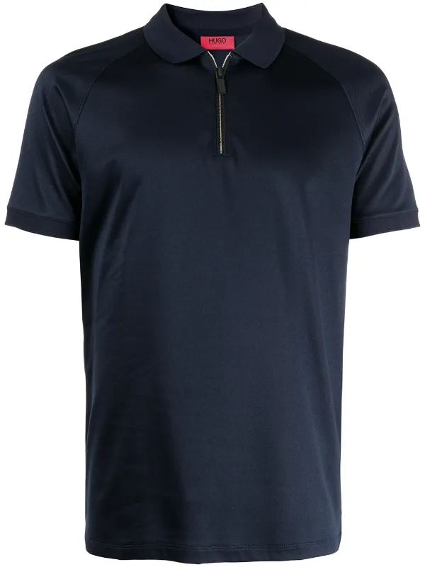 hugo boss polo shirt with zip