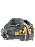 Parts of Four leopard skull decorative object - Silver