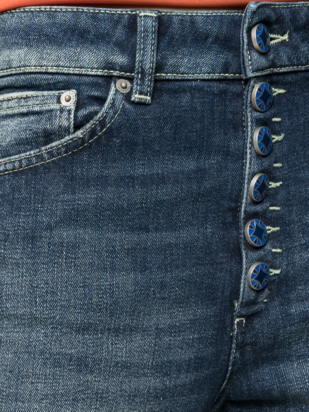 DONDUP Cropped jeans Blauw