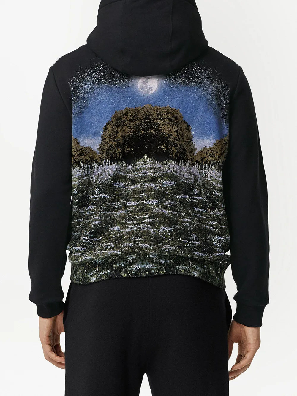 фото Burberry худи с кулиской и графичным принтом