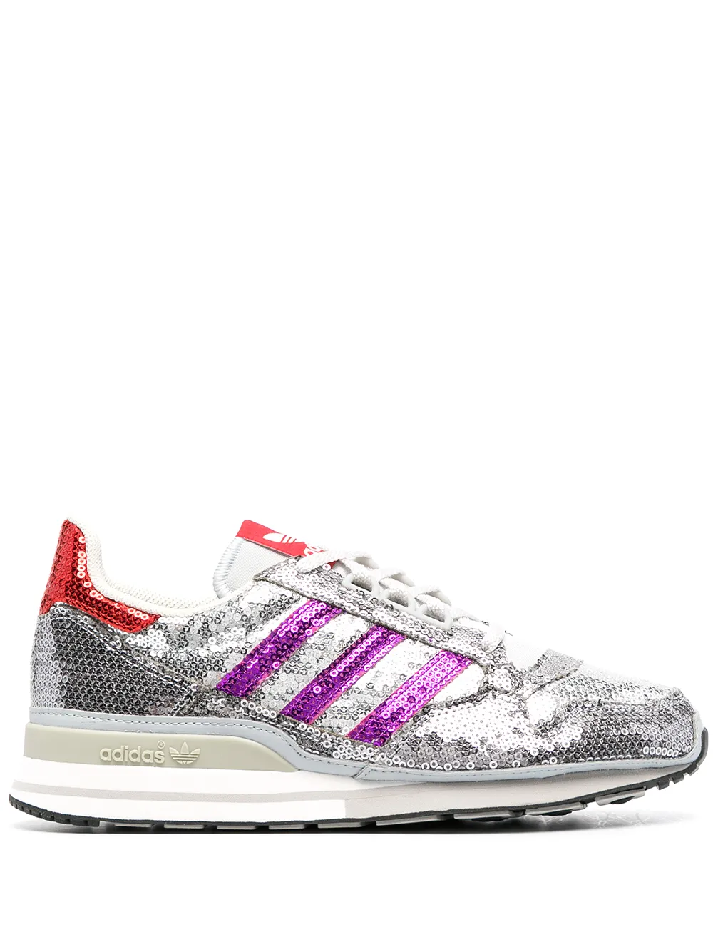 фото Adidas кроссовки с эффектом металлик