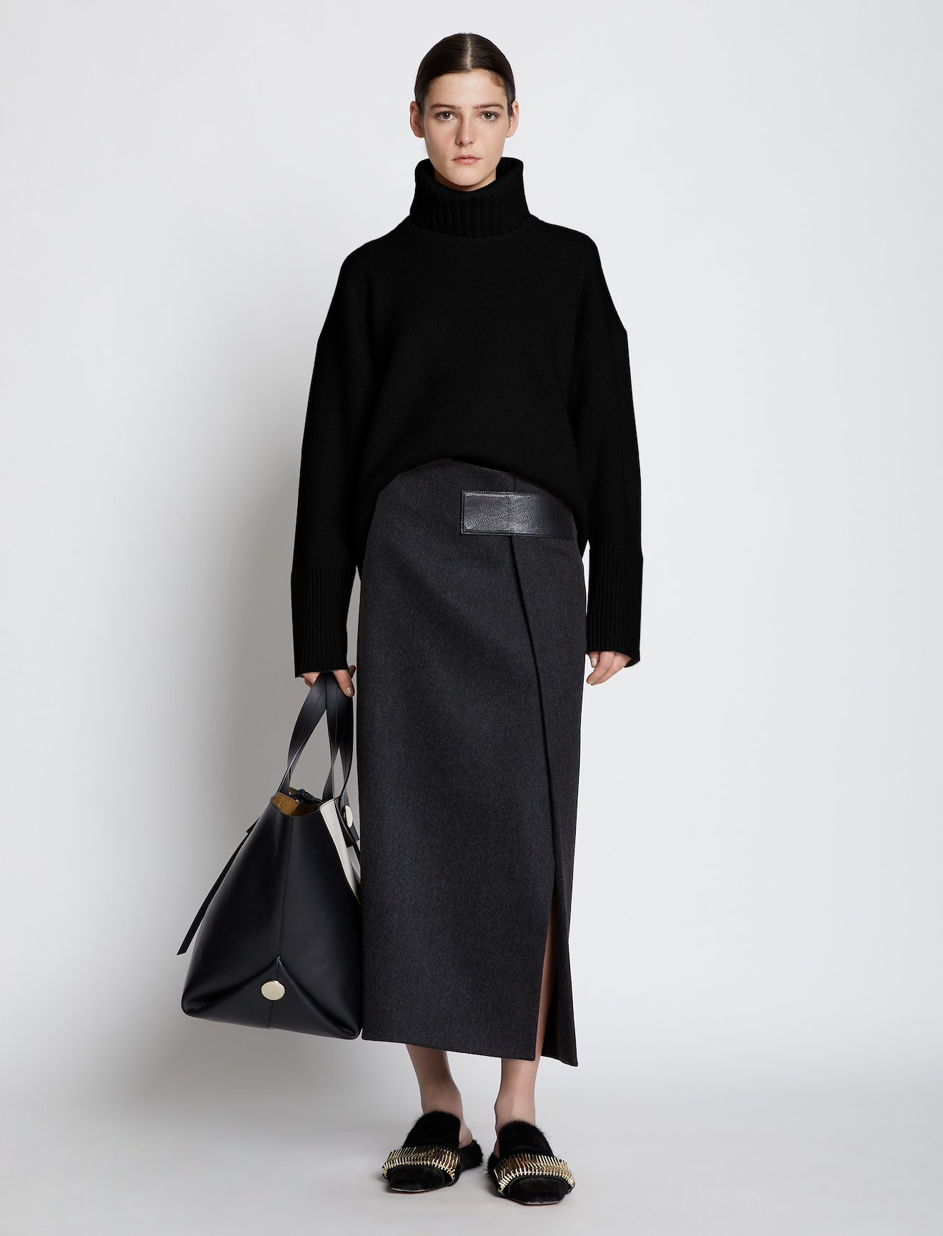 Doubleface Eco Cashmere Oversized Turtleneck Sweater #1