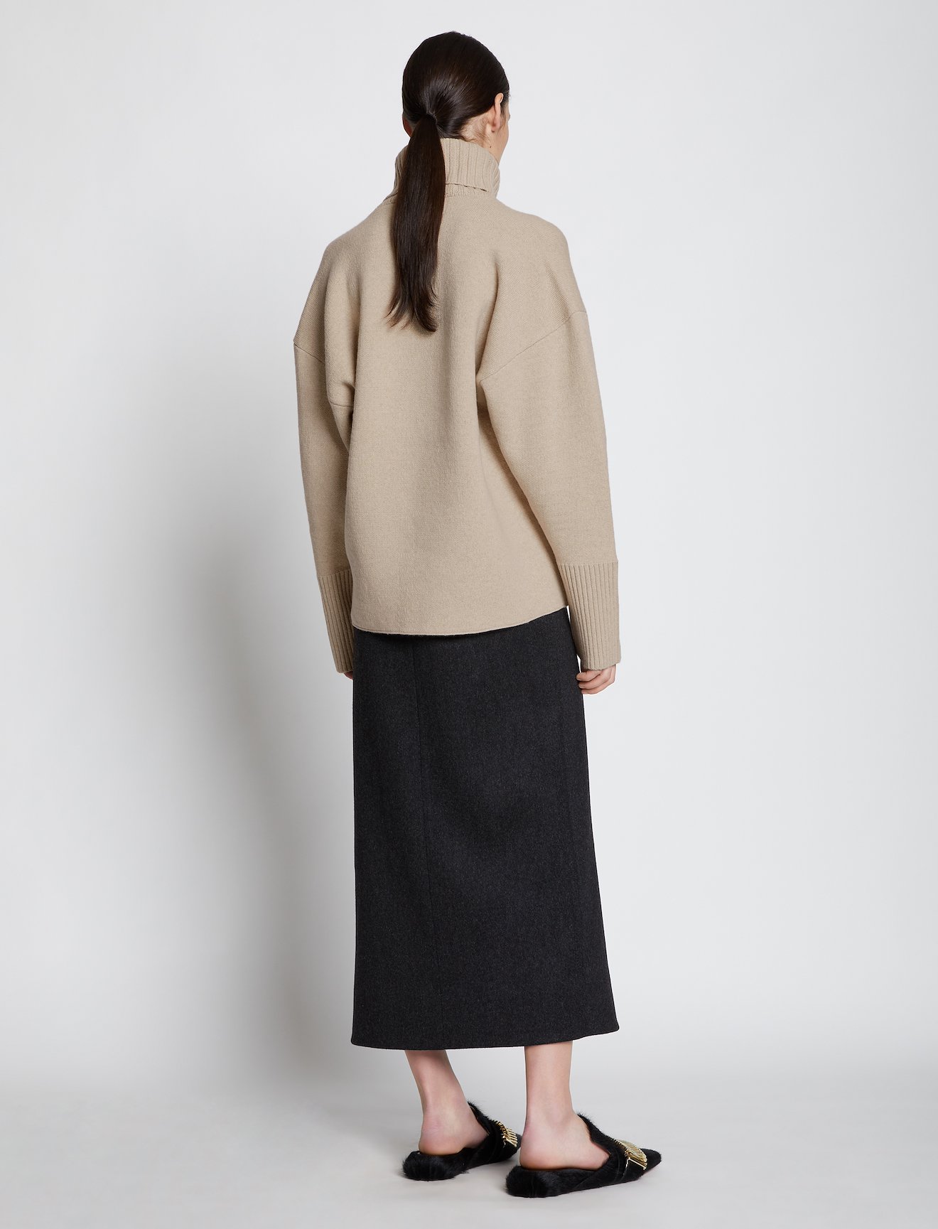 Doubleface Eco Cashmere Oversized Turtleneck Sweater #2