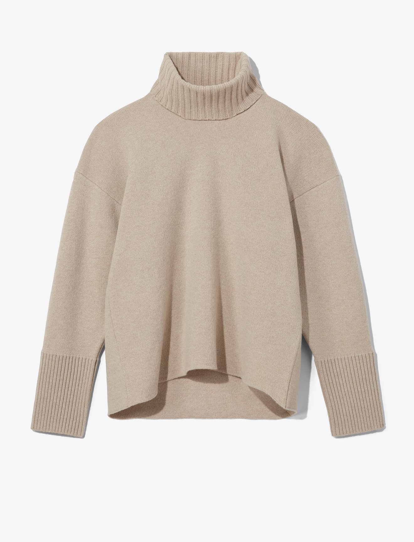 Doubleface Eco Cashmere Oversized Turtleneck Sweater #4