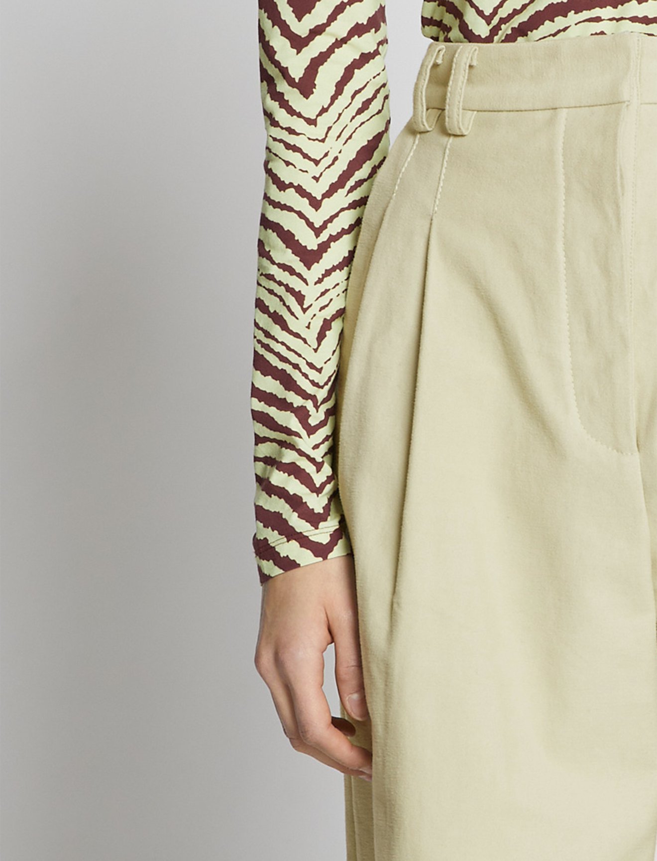 Cotton Twill Wide Leg Pants #3