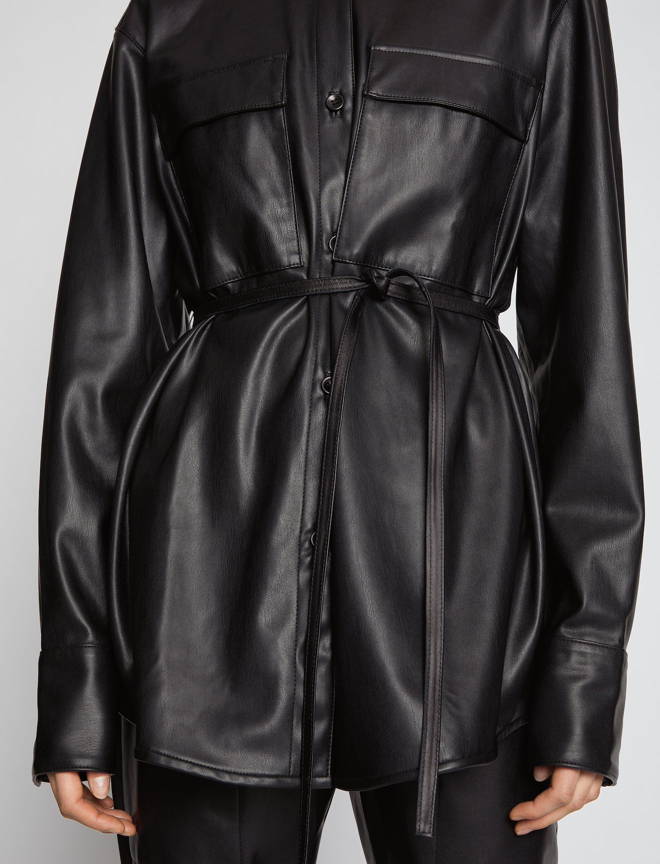 Faux Leather Shirt #4