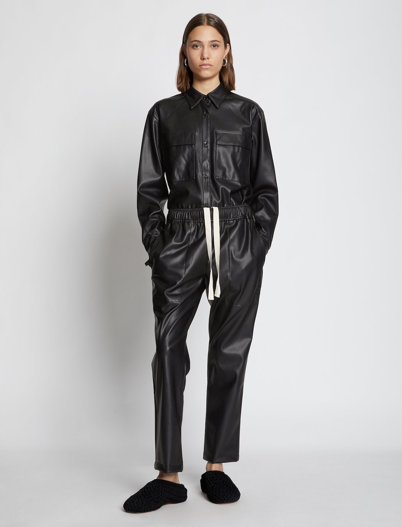 Faux Leather Shirt #1