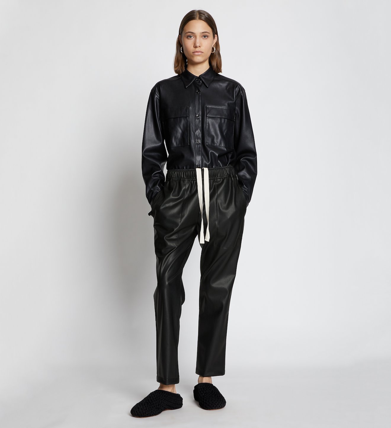 Faux Leather Pants in black | Proenza Schouler