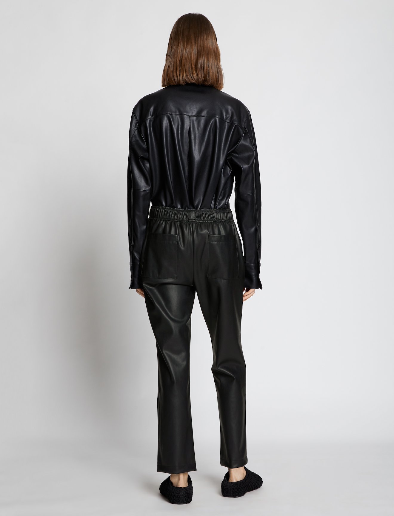 Faux Leather Pants in black | Proenza Schouler