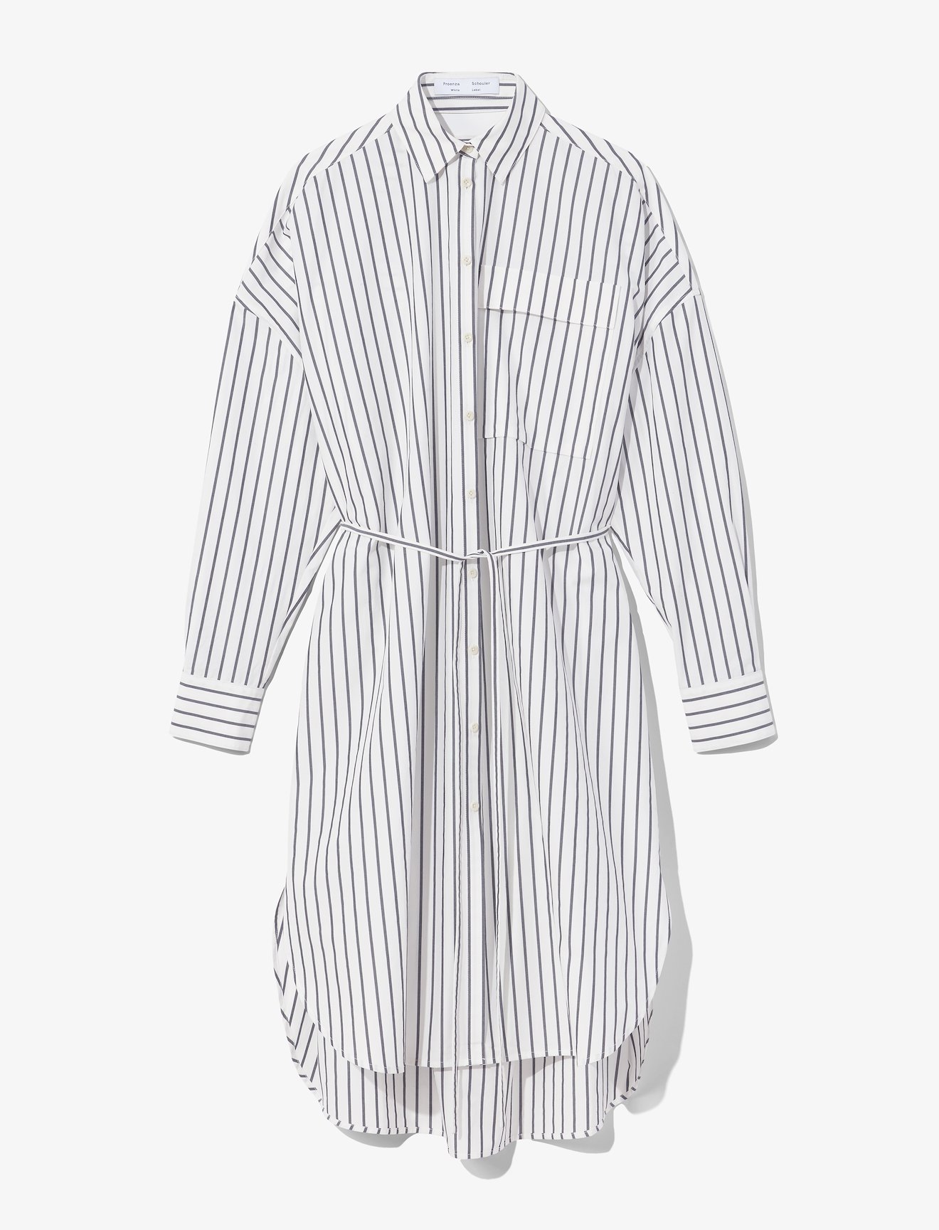 Stripe Poplin Shirt Dress #4