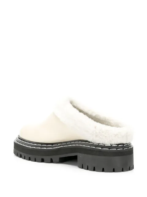 proenza schouler shearling lined leather mules