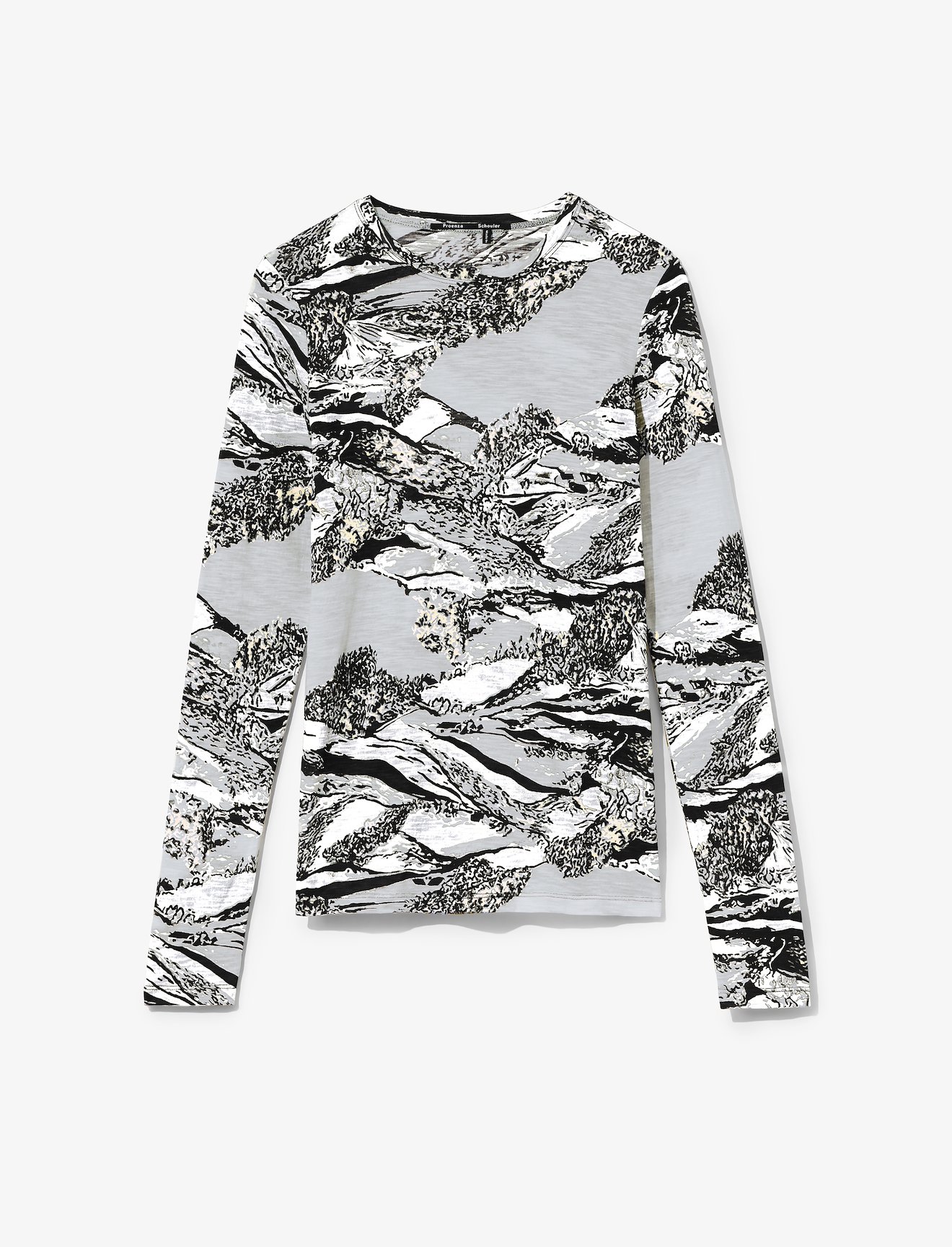 Swirl Print Long Sleeve T-Shirt #4