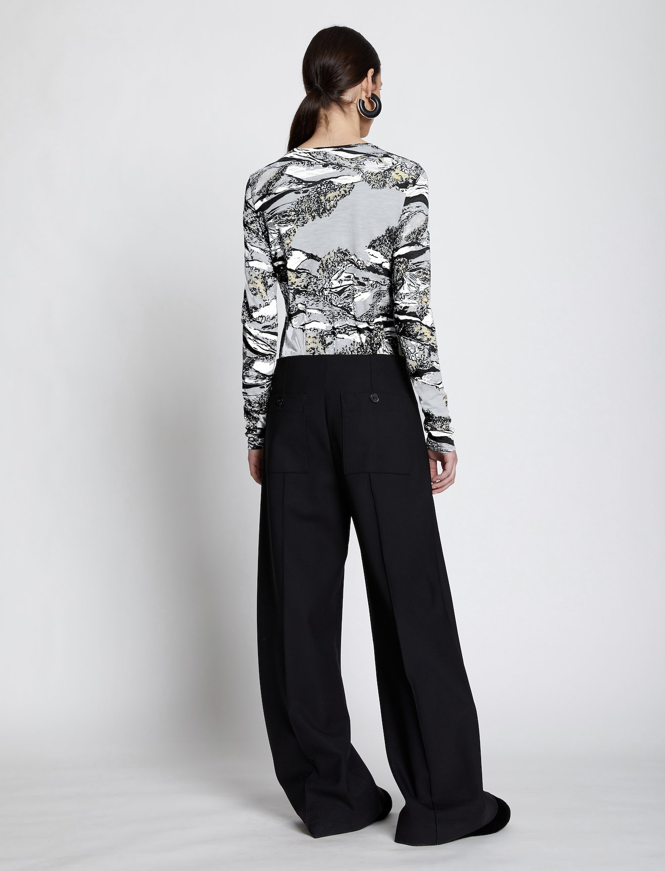 Swirl Print Long Sleeve T-Shirt #2