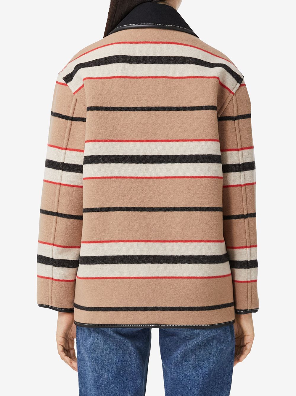 фото Burberry куртка barn в полоску icon stripe