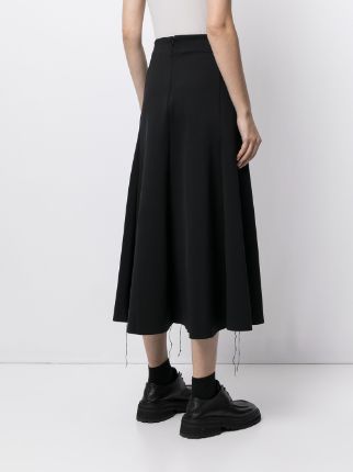 Mermaid draped midi skirt展示图