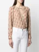 Elisabetta Franchi chain-print satin bodysuit