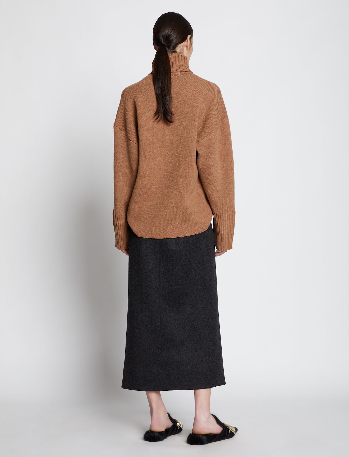 Doubleface Eco Cashmere Oversized Turtleneck Sweater #2