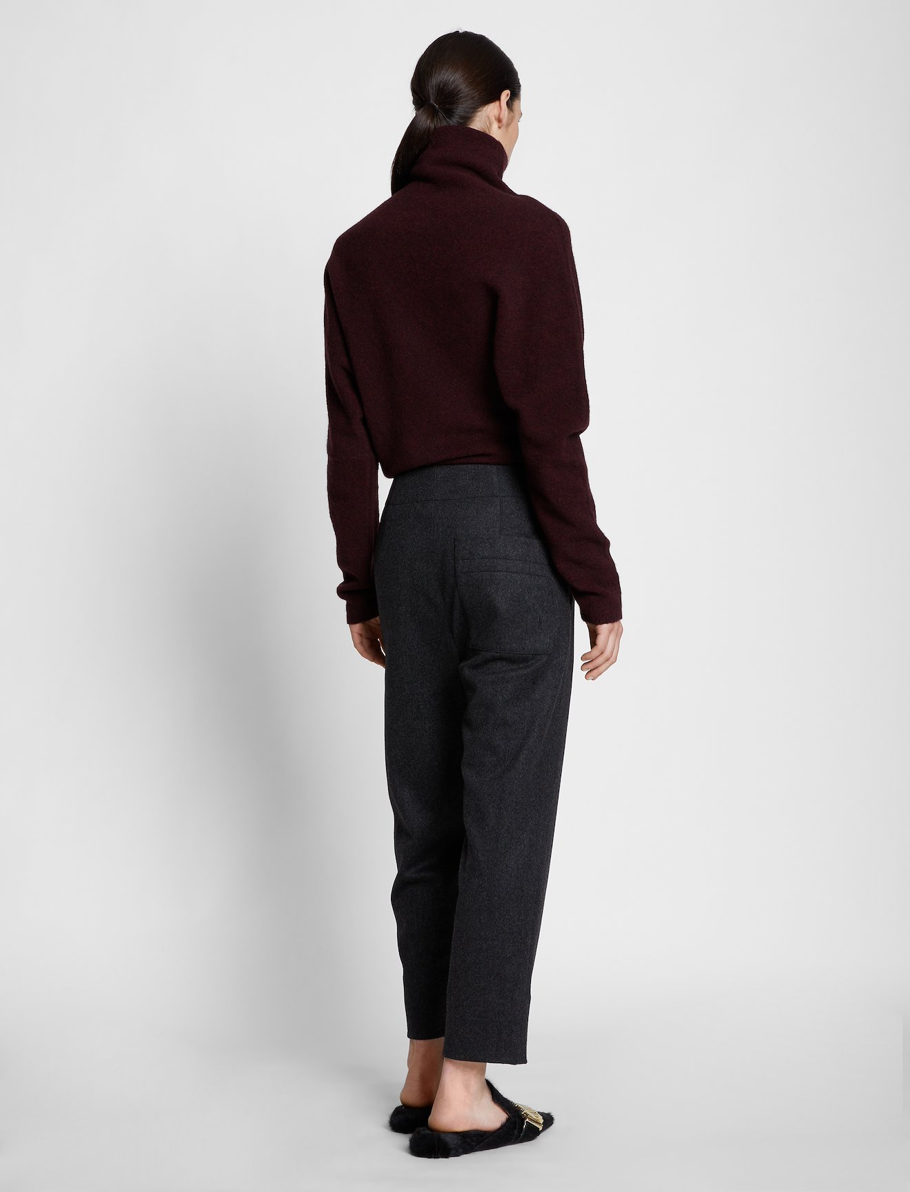 Wool Blend Twisted Turtleneck #2