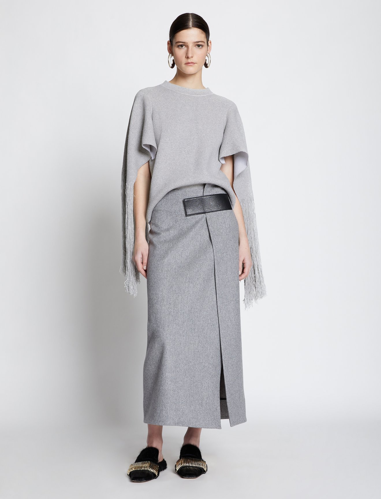 Fringe Sleeve Sweater #1