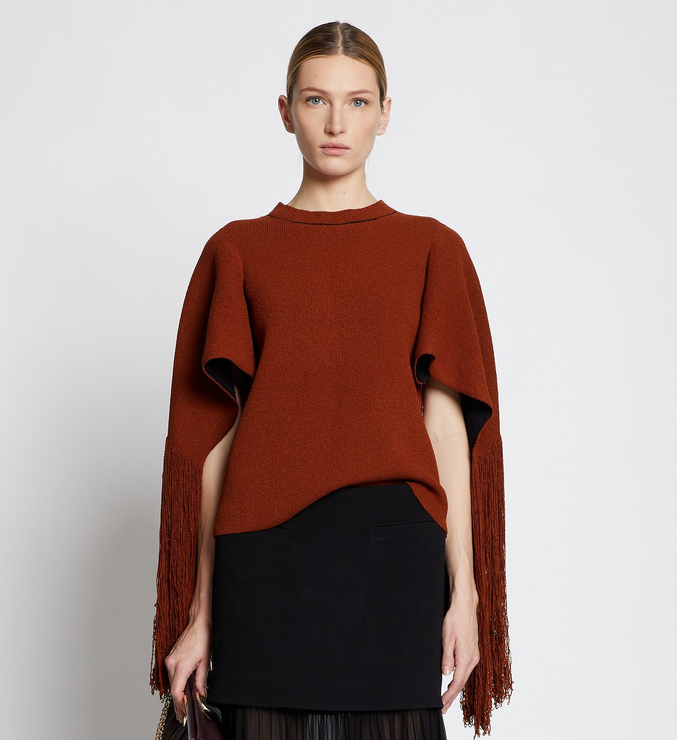 Fringe Sleeve Sweater