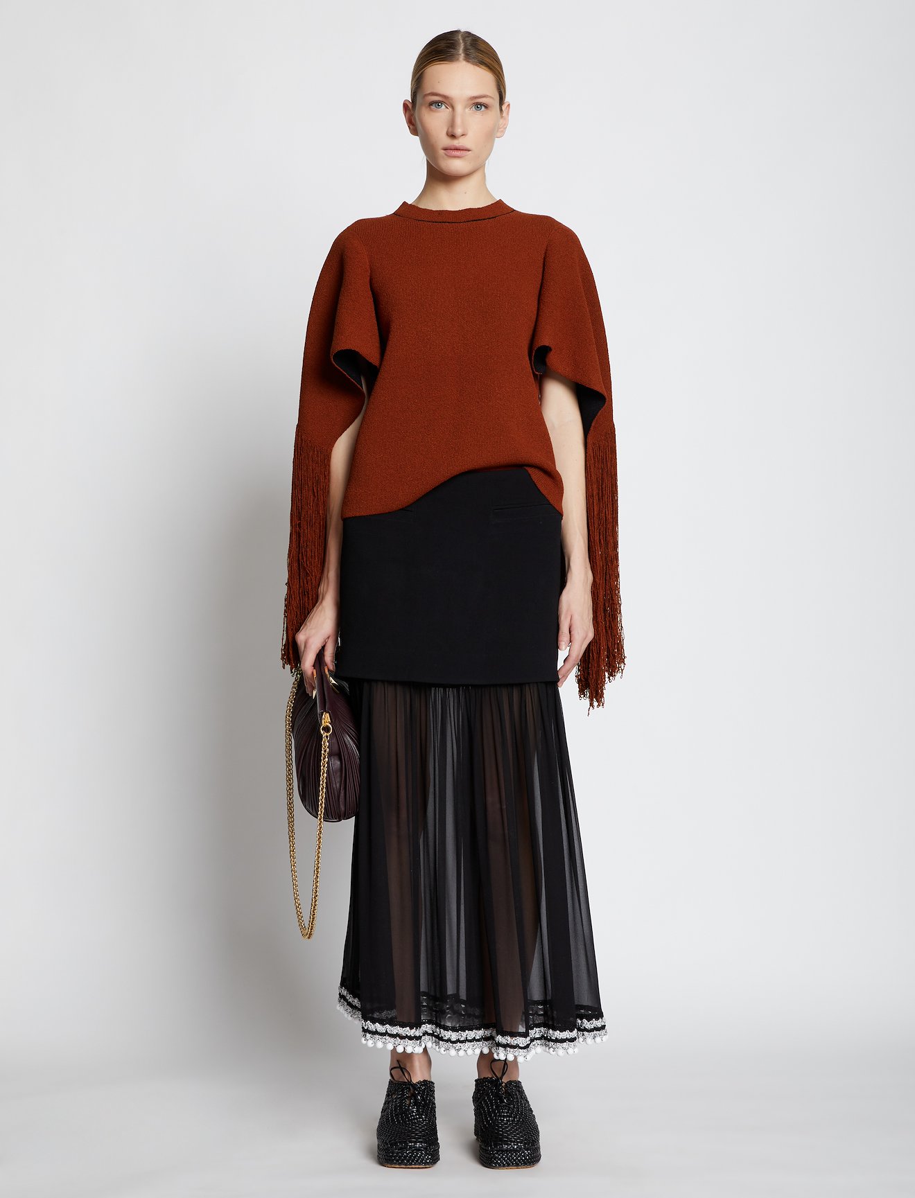 Fringe Sleeve Sweater #1