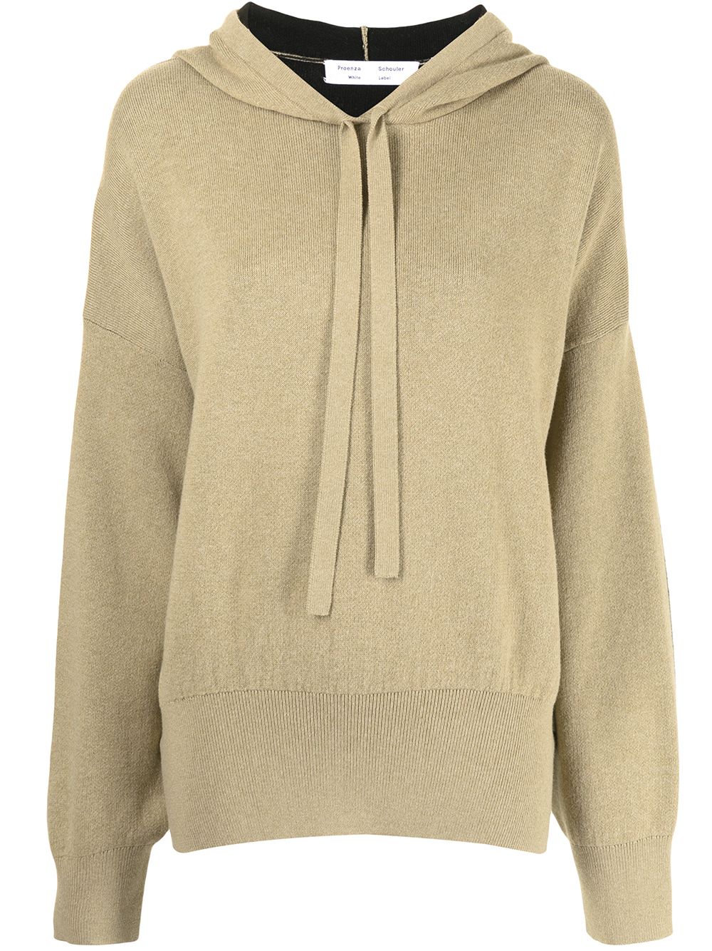 

Proenza Schouler White Label hoodie con abertura lateral - Marrón