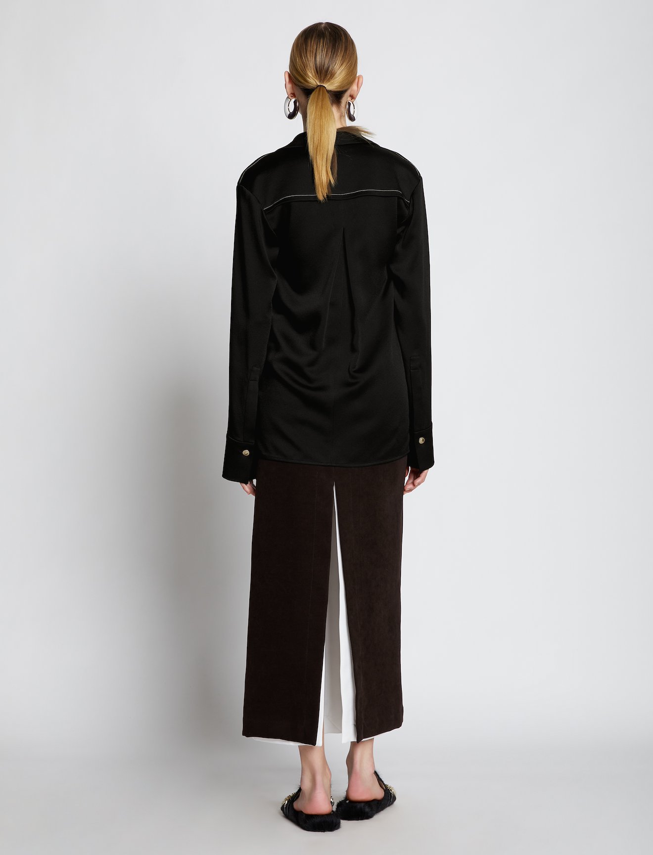 Hammered Satin Shirt #2