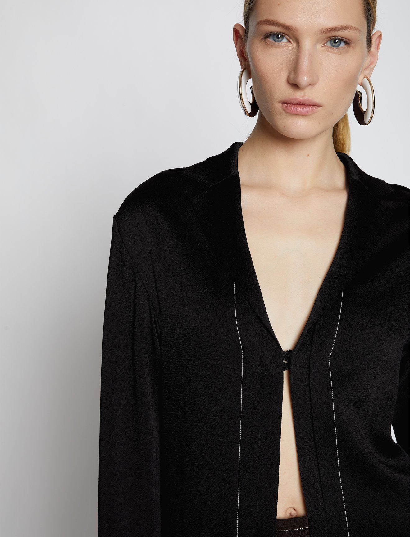 Hammered Satin Shirt #3