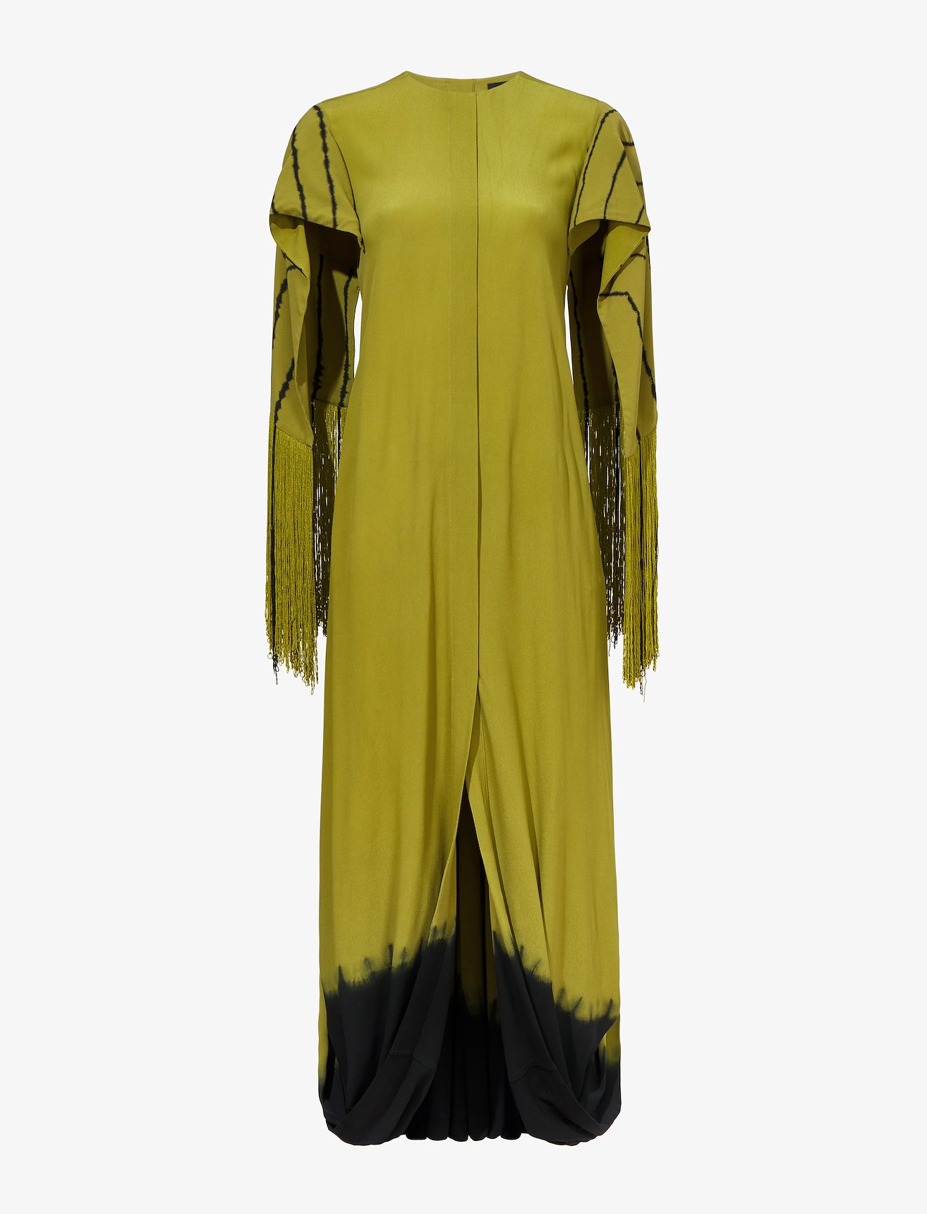 Tie Dye Fringe Gathered Dress #4